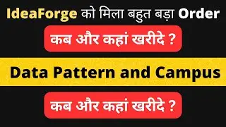IdeaForge Got a big order | IdeaForge, Campus, Data Pattern Chart Analysis | When to buy?