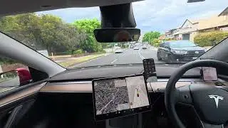 Uber by Tesla FSD, Marsfield to Sydney Domestic Airport