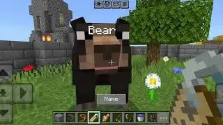 ⛏️Minecraft But I Have My Own Pet Brown Bear🐻 In Minizoo🎁 (Building Bear House) #minecraft #minizoo 