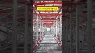 Four-way shuttle racking system #warehouse #smartstorage #logisticstech  #racking #efficientstorage