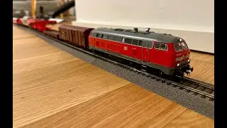 Br 218 mit Trafozug/ Class 218 with heavy train/ model trains/railway