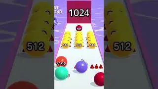 Best Ball Run 1024 D Mode 2048 Android Gameplay