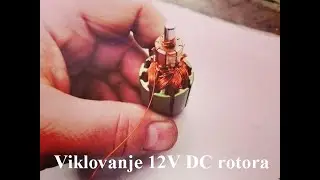 Rotor 12V DC rewinding / Viklovanje DC rotora MALI TUTORIAL