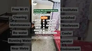 PG Room With Attached Washroom In Karol Bagh Delhi | Best PG In Karol Bagh | Affordable I