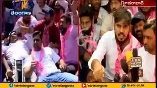 TRS Activists Protest | Demanding for Khairatabad Party Ticket | for Manne Govardhan Reddy