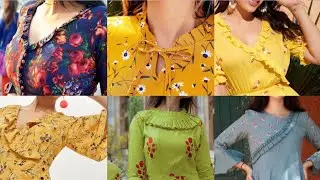 Stylish Frill Neck Design For Kurti / Plated Neck Design Images / Ruffle Neck Design