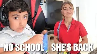 ASHLYNN'S FIRST DAY BACK TO WORK after her KNEE INJURY + ELIJAH'S OUT of SCHOOL and READY FOR SUMMER