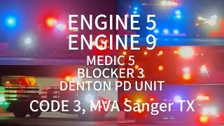Engine 5, Engine 9 RARE, Medic 5, Blocker 3 RARE, DPD unit RARE Responding code 3 