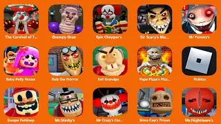 ROBLOX.THE CARNIVAL OF TERROR.MR. JELLY&rsquo;S SCARY BAKERY.EVIL ICE CREAM SHOP.NIGHT SHIFT AT TOY STORE
