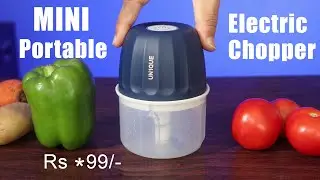 Best mini electric portable vegetable chopper in India 2024 | UN1QUE Rechargeable Chopper Review