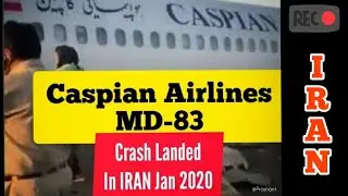 ✅Caspian Airlines MD-83 Crash landed in Iran today | #Iran #Plane Crash #prashantaviationtrip