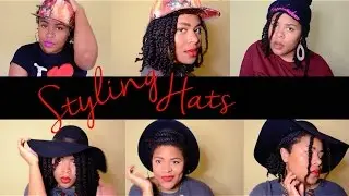 How to: Styling Hats on Thick Natural Hair| Minerva Joy