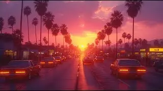 1 Hour Vaporwave Mix - Retro 80s Chill & Sunset Vibes