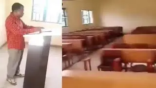 Reactions As Lecturer Delivers Lecture To Empty Hall At ABU Zaria
