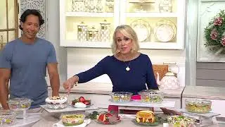 Temp-tations Seasonal 1-qt and 1.75-qt Glass Baking Dish Set on QVC