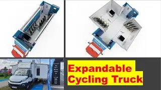 Cycling Mechanics Truck that expands from 9 to 25 m2