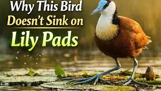 Why This Bird Doesn&rsquo;t Sink on Lily Pads #africanjacana #jacana #wildlife #nature #birds #birdwatcher