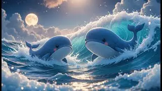 Whales Go Dancing Under the Moon! | Fun Whale Dance Song for Kids | Nursery Rhymes & Songs