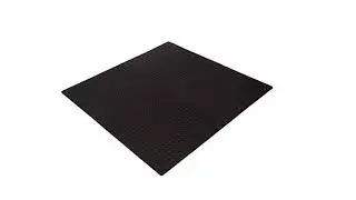 Black 16 to 128 SQ.FT Interlocking Non Slip Floor Matting suitable for Gym Garage Workshop Office