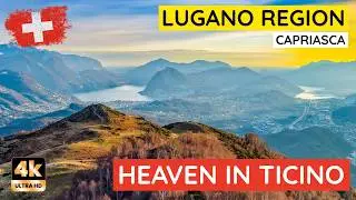 Is This Even Real? 🇨🇭 Lugano from Capriasca | Unreal Nature in 4K