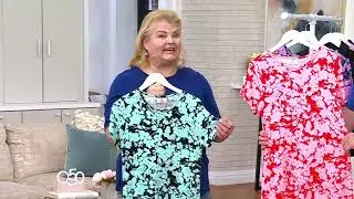 Quacker Factory Floralicious Short Sleeve Dress on QVC