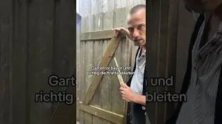 Gartentor richtig rum bauen erkl&auml;rt vom Meister.  #handwerk #tricks #shorts  #carpenter