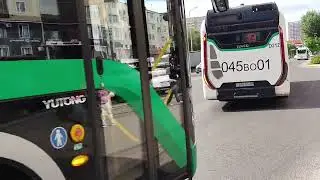 Астана. D212 Iveco Urbanway 12m A948 Yutong ZK 6128 HG маршруты 19/33