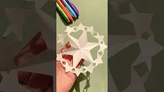 DIY || Paper snowflake #shorts