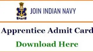 Indian Navy Sailor Entry SSR / AA August 2021 Batch Admit Card 2021