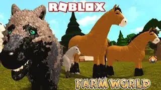 ROBLOX FARM WORLD TRYING TO JOIN THE HORSE FAM! + New Cat Mackerel Tabby
