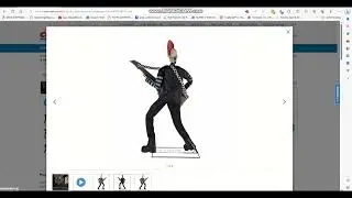 costco 6ft punk rocker skeleton