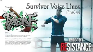 Resident Evil: Resistance - Survivor Voice Lines (english/japanese): Tyrone Henry