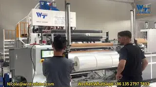 Efficient 1850MM Jumbo Roll Stretch Film Machine, 50KG Cast Stretch Film Roll Production Line