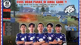 EVOS BARU MAEN LANGSUNG BOOYAH‼️Free Fire Battle Rush Series - Day 1