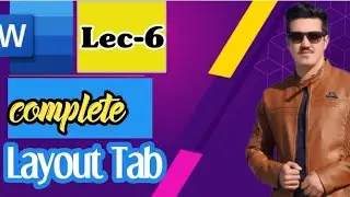 Layout Tab in ms word word|page setup|paragraph alignment|Arrange ribbon|ms word tutorial in English