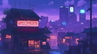 90's City Rainy Lofi ☔ Chill Lofi Hip Hop Beats ~ Enhance Productivity 💿 Japanese Town Ambience