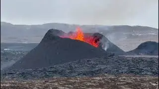 *HAPPY NEW YEAR*: Sundhnukur Lava Fountain, Iceland #lava #volcano #nature #travel #geology #iceland