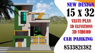 15X32 HOUSE PLAN ## 15 BY 32 HOUSE DESIGN WITH CAR PARKING ## 15X32 HOUSE DESIGN