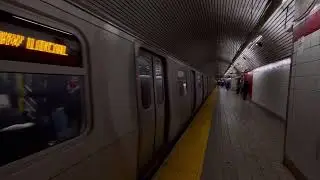 R160 World Trade Center Bound (E) Train Leaving 5 Av-53 St