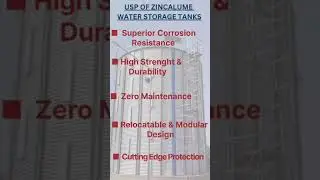 Water tanks zincalume #water #civilengineering #tank #waterresource #zincalume #waterstoragetank