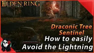 Draconic Tree Sentinel - Elden Ring - How to easily avoid the lightning !