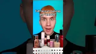 Full face af makeup jeg &ldquo;HADER&rdquo;💀 #danskyoutuber #makeup