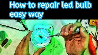 how to repair led bulb easy way how to fix led light flashing fast Tech-sajjad