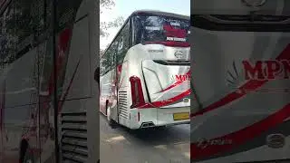 Full strobo !? Bus MPM legacy sr3 panorama #busmania #shorts #bussumatera