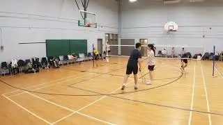 Badminton at TOR| Game3 Richard/Mina v  Matthew/Patrick |#badminton #badmintonrallies 2025Dec13_Sat