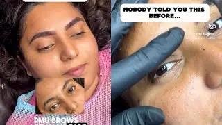 OLD MICROBLADING OR TATTOOED EYEBROWS REMOVAL😲