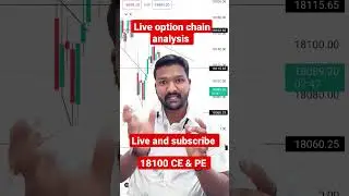 #shorts NIFTY LIVE OPTION CHAIN ANALYSIS|Technical Analysis