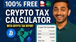 100% Free Crypto Tax Calculator for India 🇮🇳 | Crypto Tax India