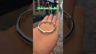 New Designer Silver Kada for Mens || चाँदी का कड़ा || #silver #kada #mensfashion #shorts #trending