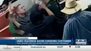 Hero waitress saves choking customer's life at Golden Corral in Alexandria